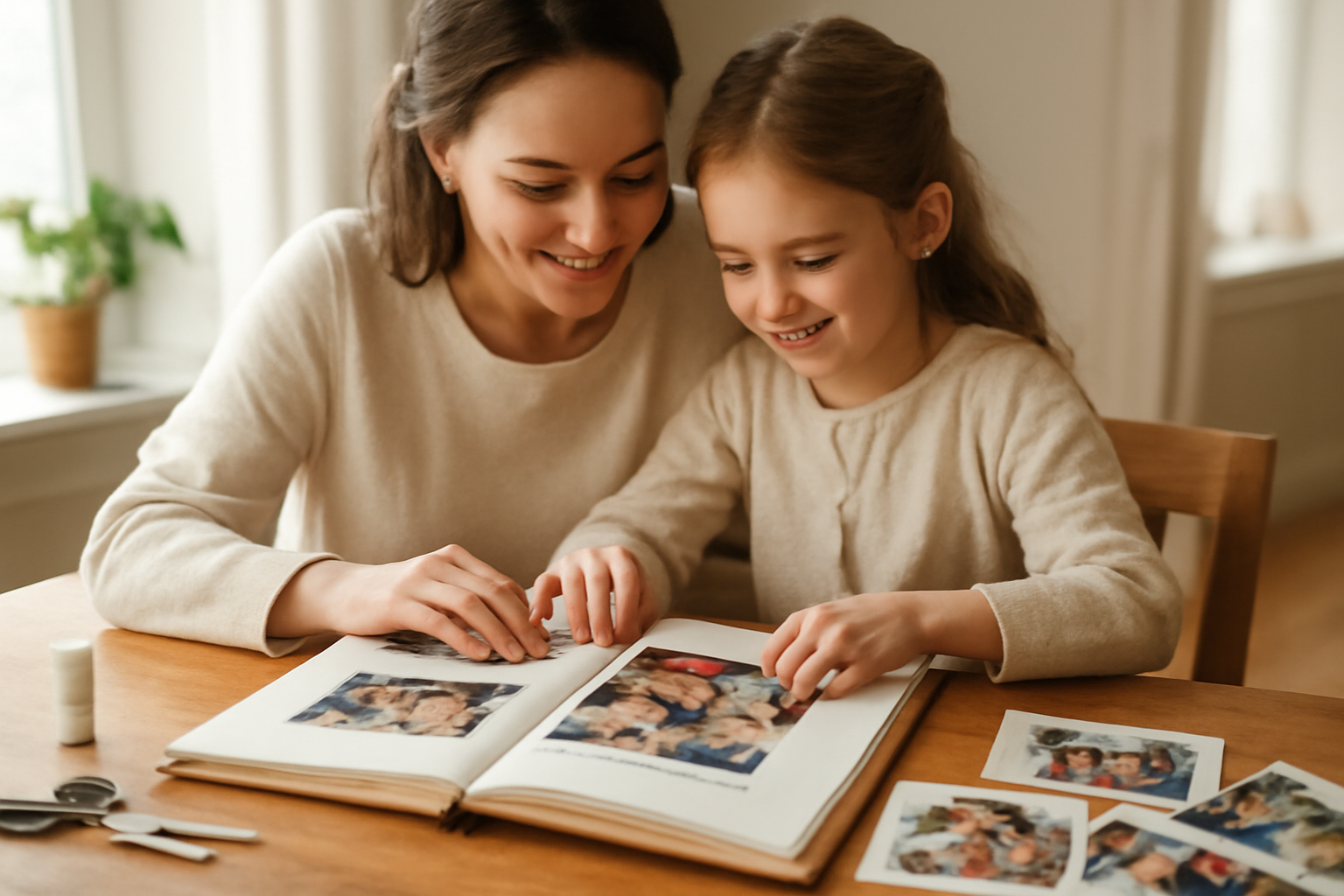 Anyák napi emlékkönyv készítése családi fotókból